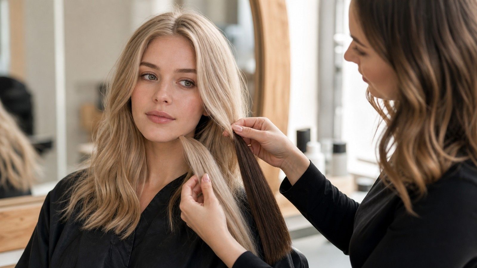 Editorial color analysis visual for Best Hair Color for Fair Skin: Reading Undertone Before Picking Blonde or Brunette