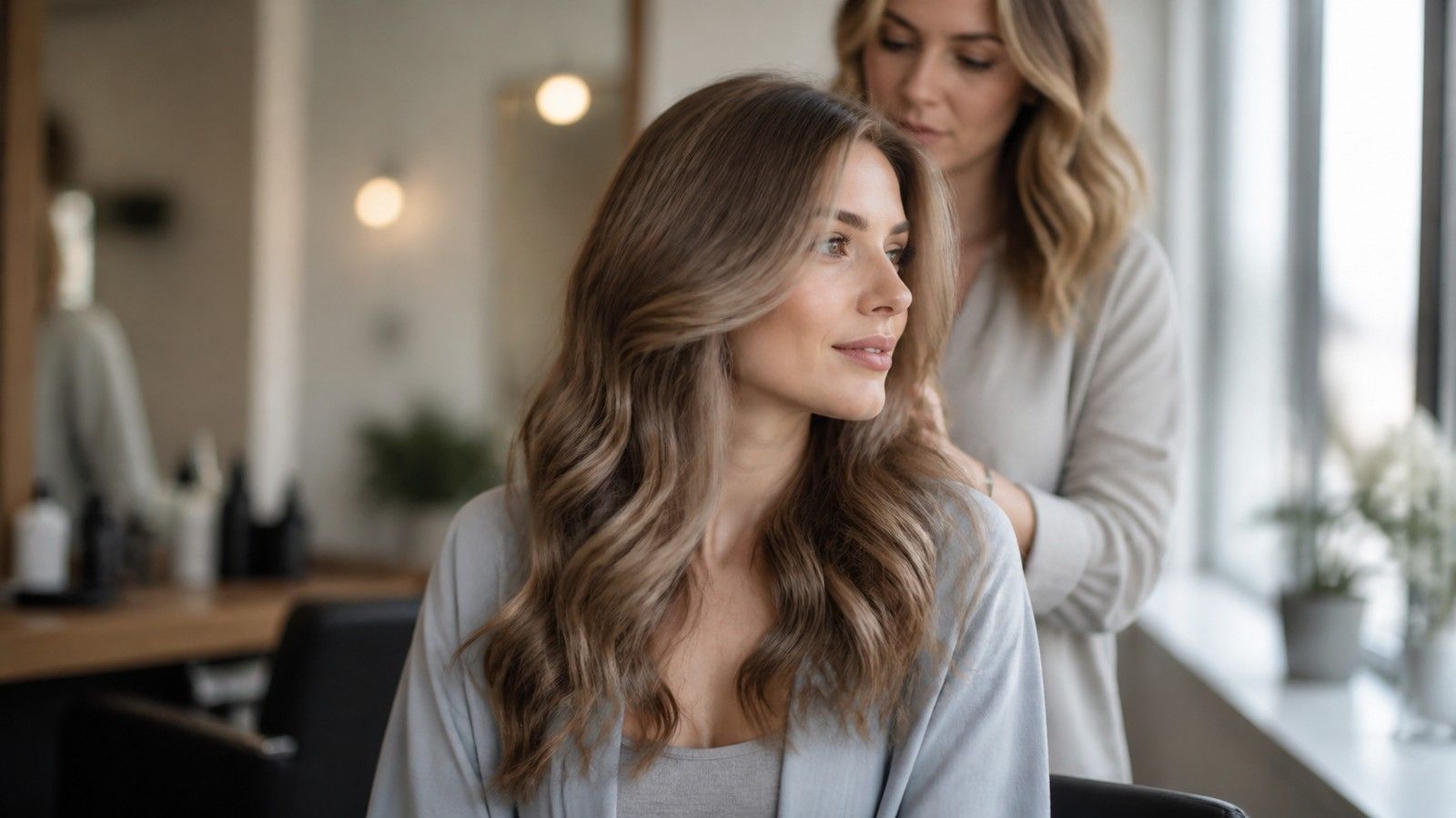 Editorial color analysis visual for Soft Summer Hair Color Guide: Muted Shades, Gentle Contrast, and Salon Notes